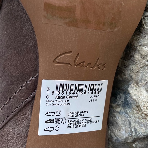 Leather + Suede Heeled Boot ⭐️ NWT by Clarks - Picture 9 of 13
